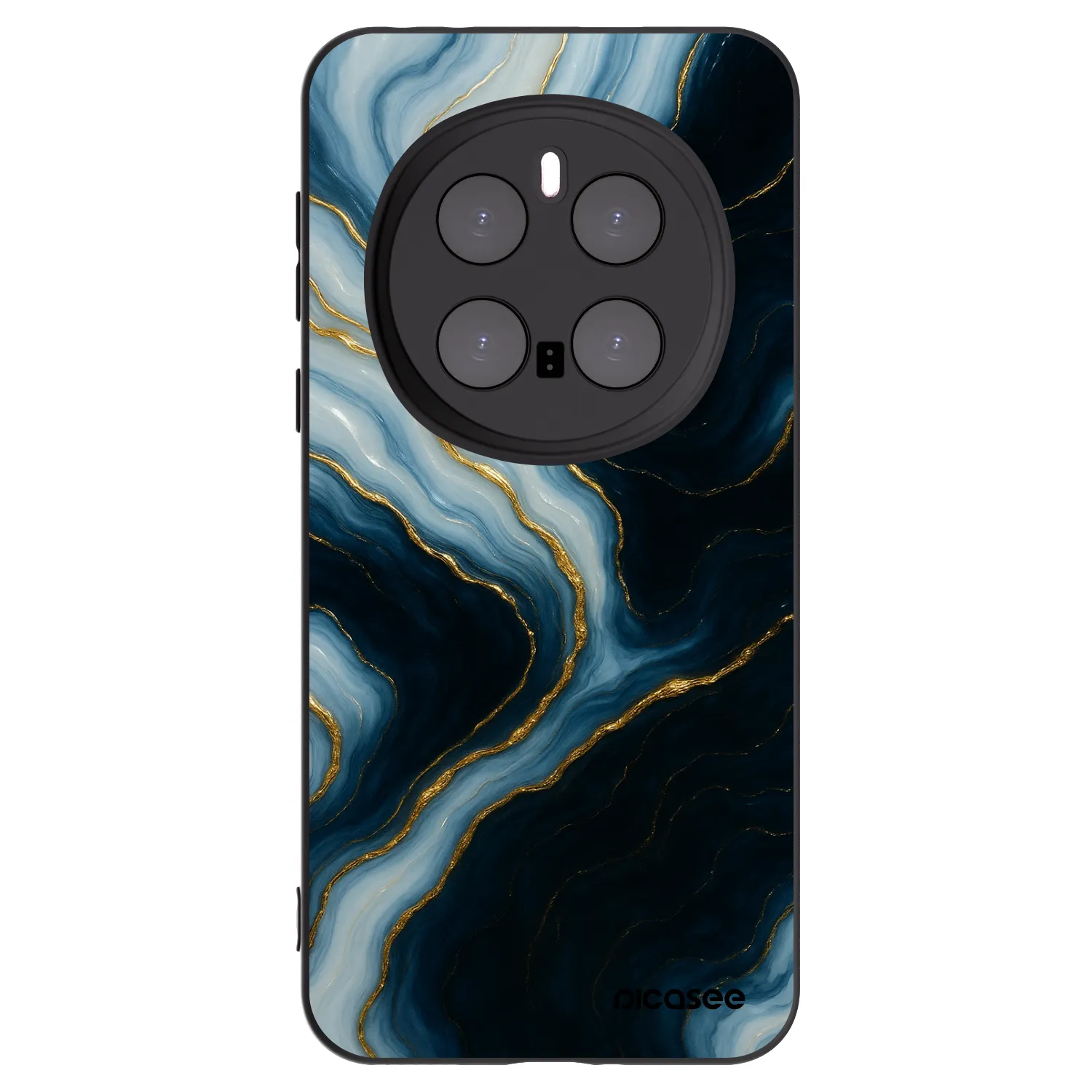 Picasee silikonowe czarne etui na Honor Magic7 Pro 5G - Luna