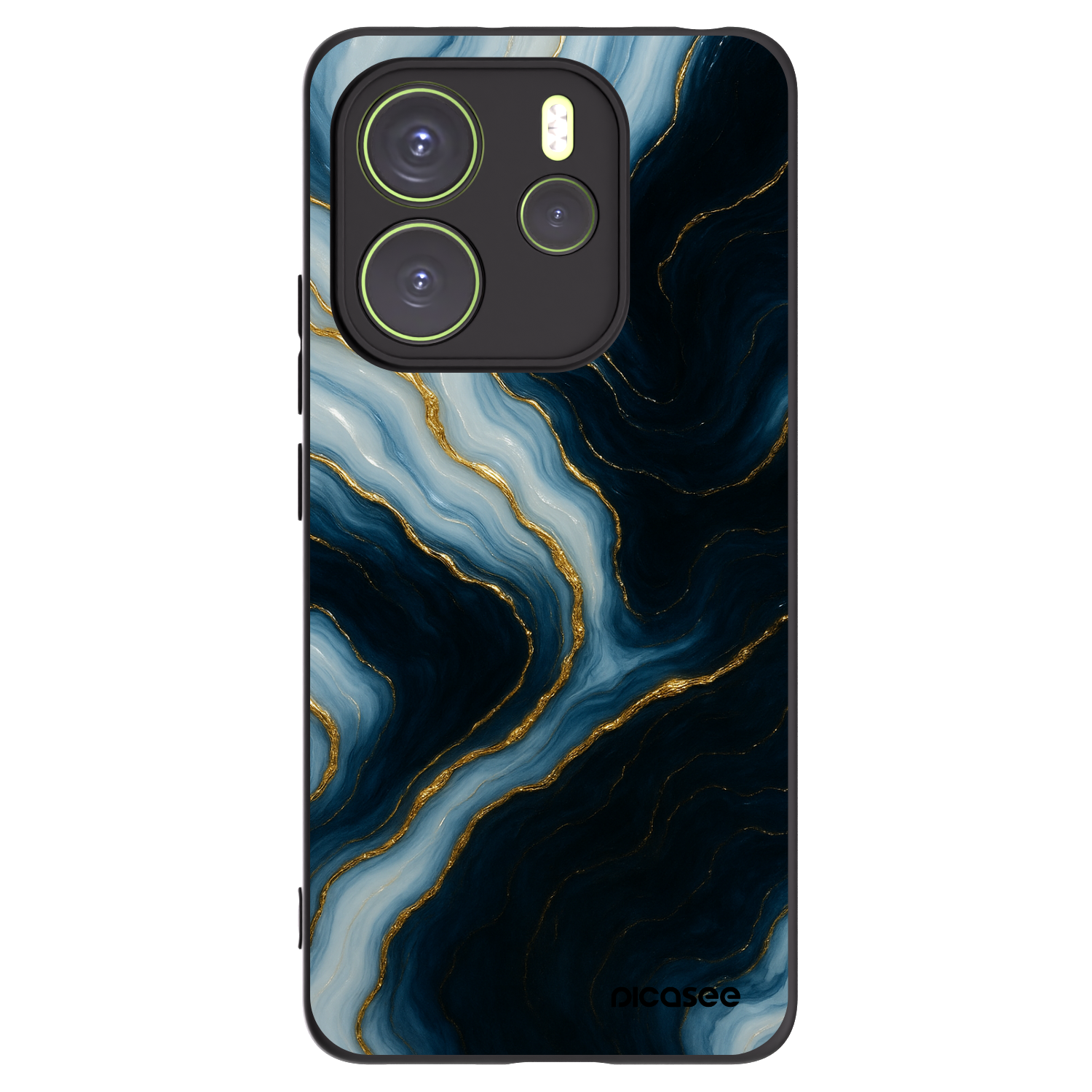 Picasee silikonowe czarne etui na Xiaomi Redmi Note 14 4G - Luna