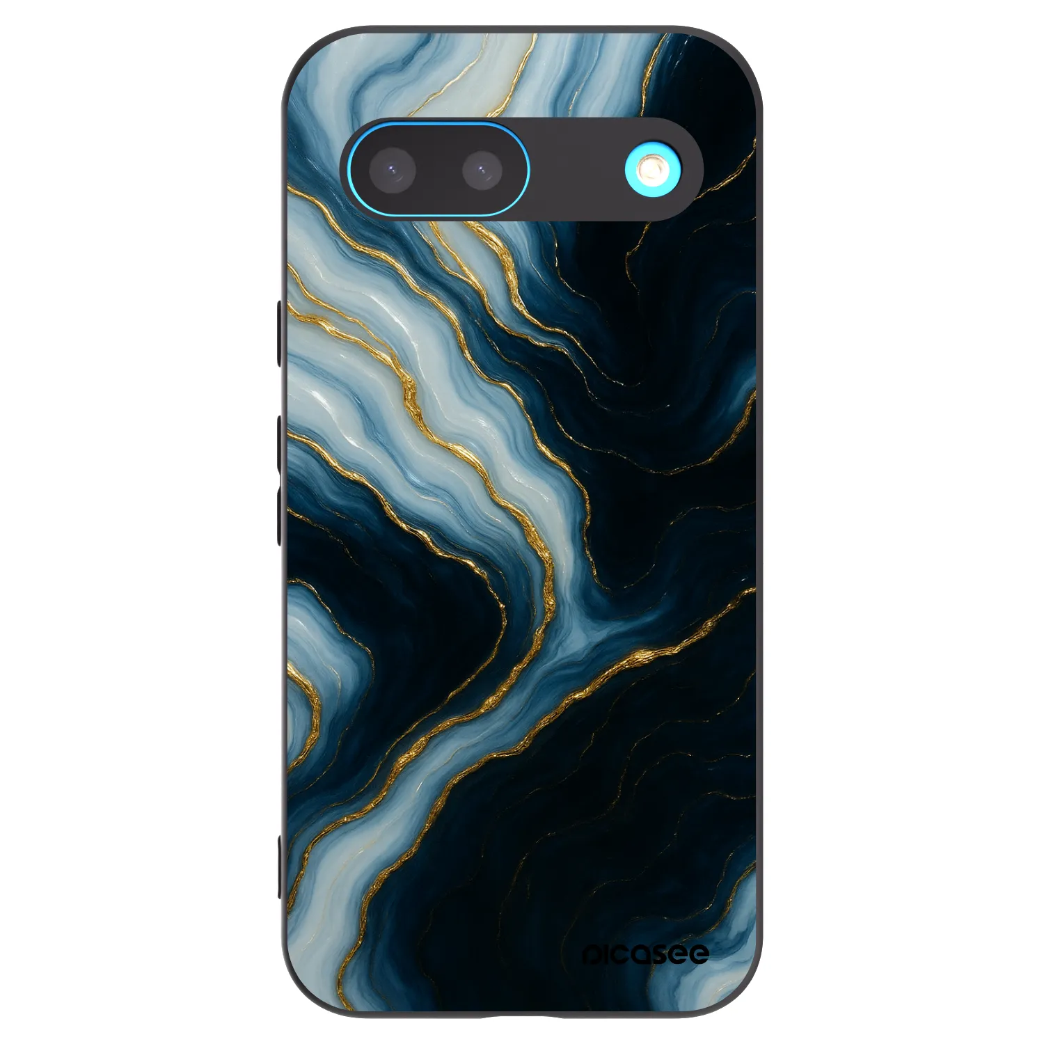 Picasee silikonowe czarne etui na Google Pixel 8 - Luna