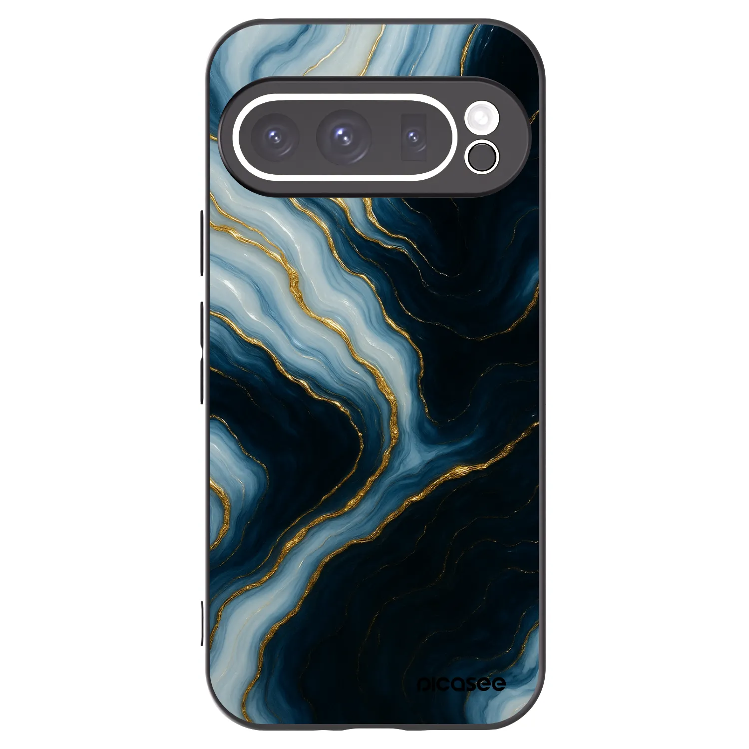 Picasee silikonowe czarne etui na Google Pixel 9 Pro - Luna