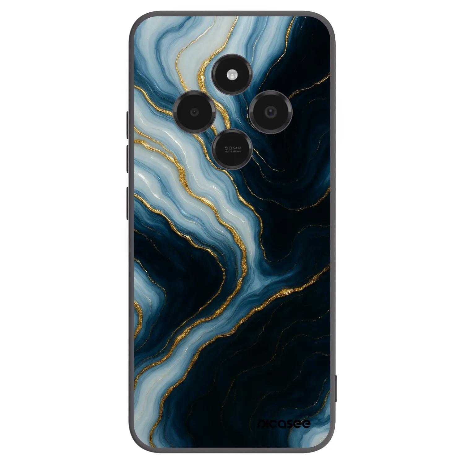 Picasee silikonowe czarne etui na Xiaomi Poco C75 - Luna