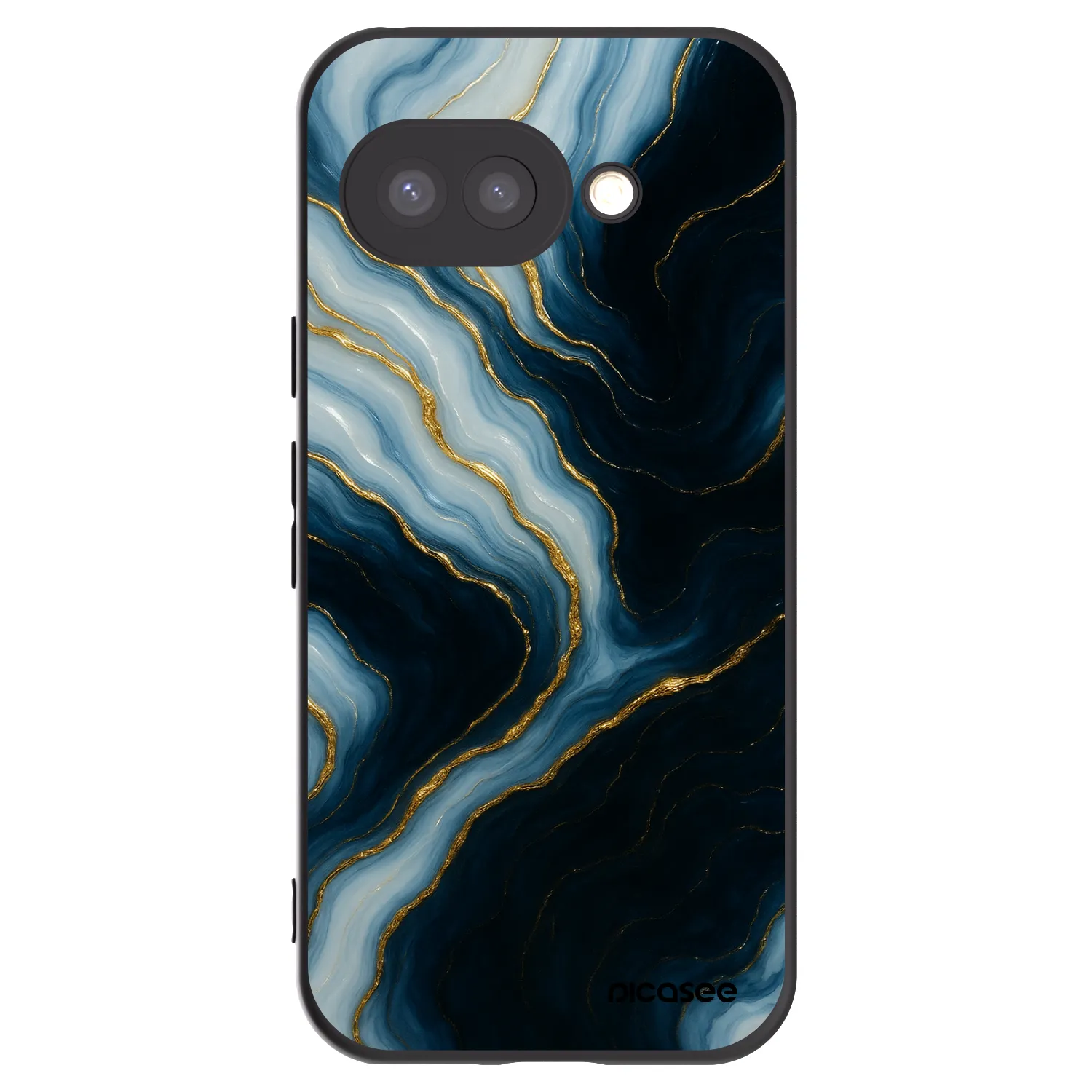 Picasee silikonowe czarne etui na Google Pixel 9a - Luna