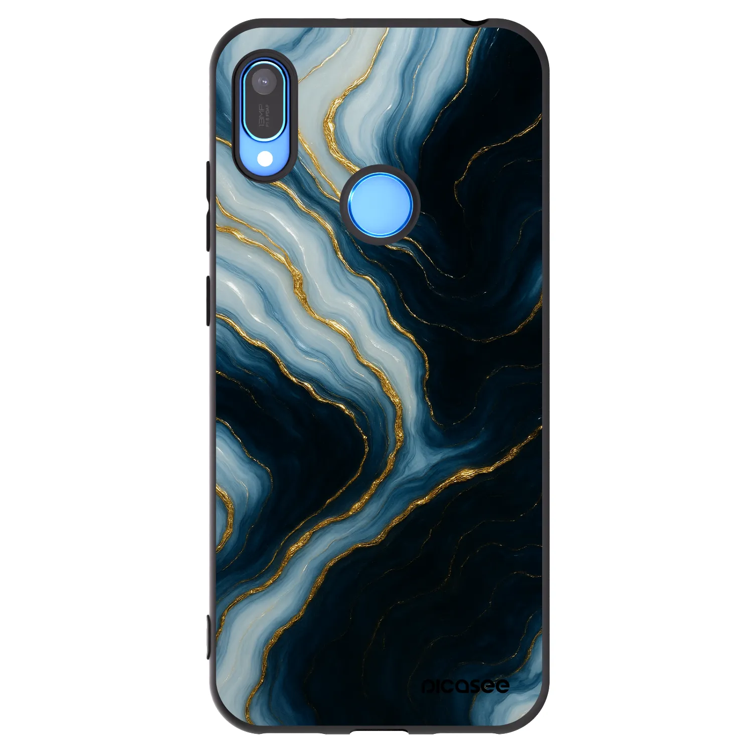 Picasee silikonowe czarne etui na Huawei Y6 2019 - Luna