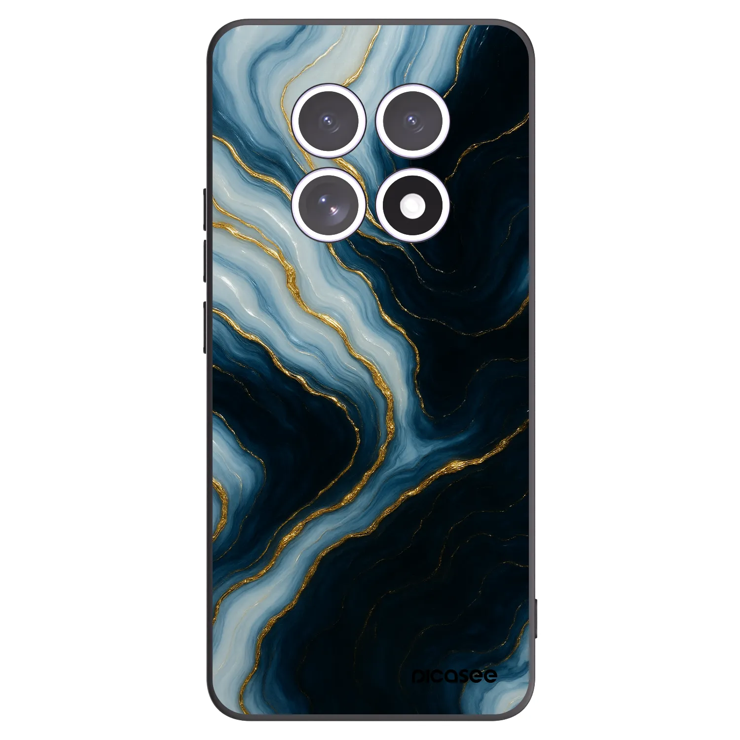 Picasee silikonowe czarne etui na Xiaomi Redmi Note 15 4G - Luna