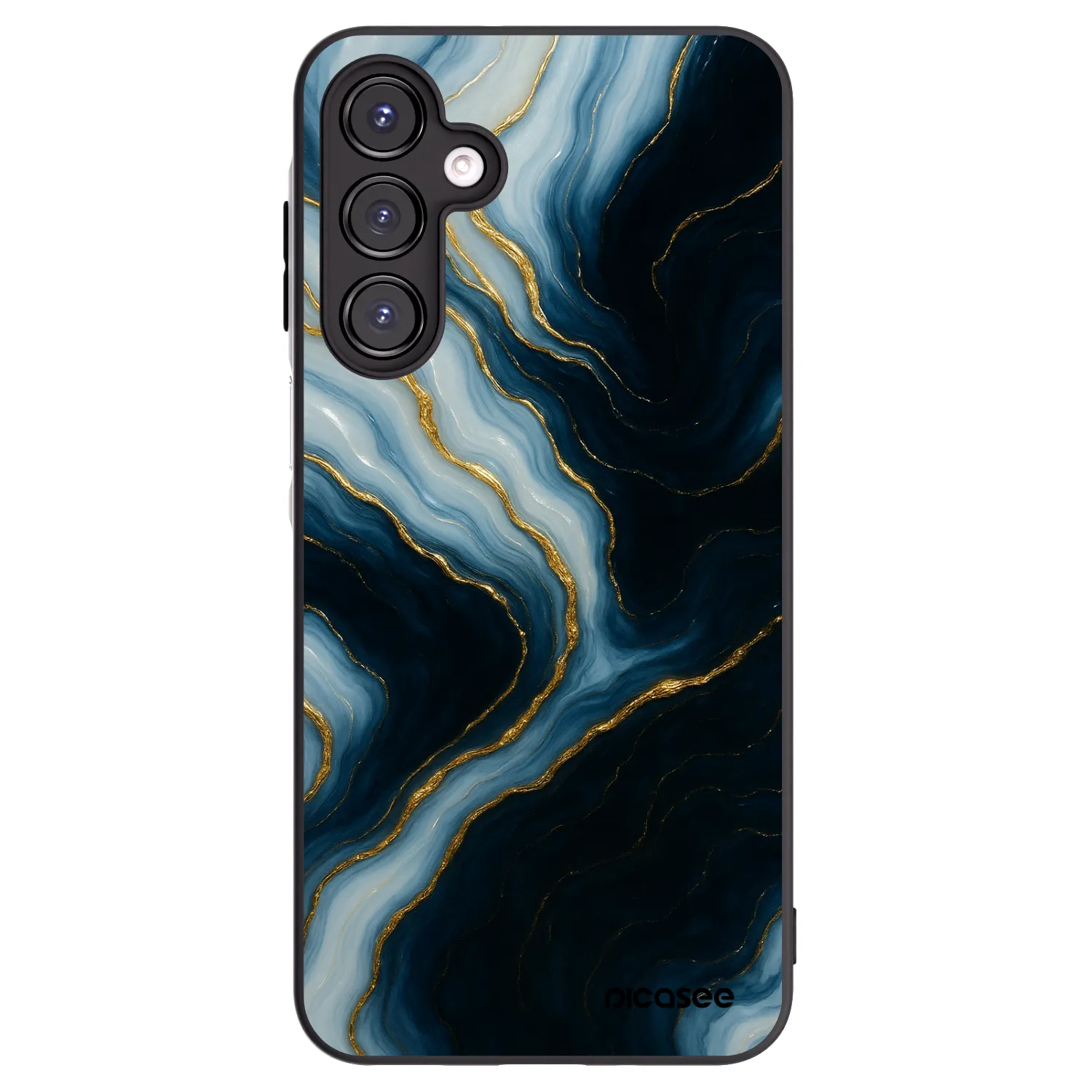 Picasee silikonowe czarne etui na Samsung Galaxy A16 4G - Luna