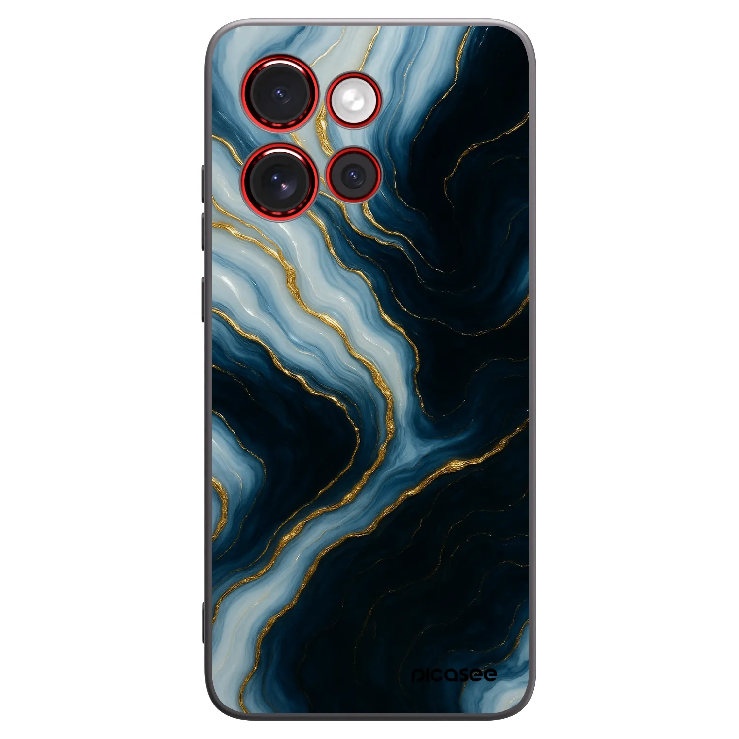 Picasee silikonowe czarne etui na Motorola Edge 60 Neo 5G - Luna