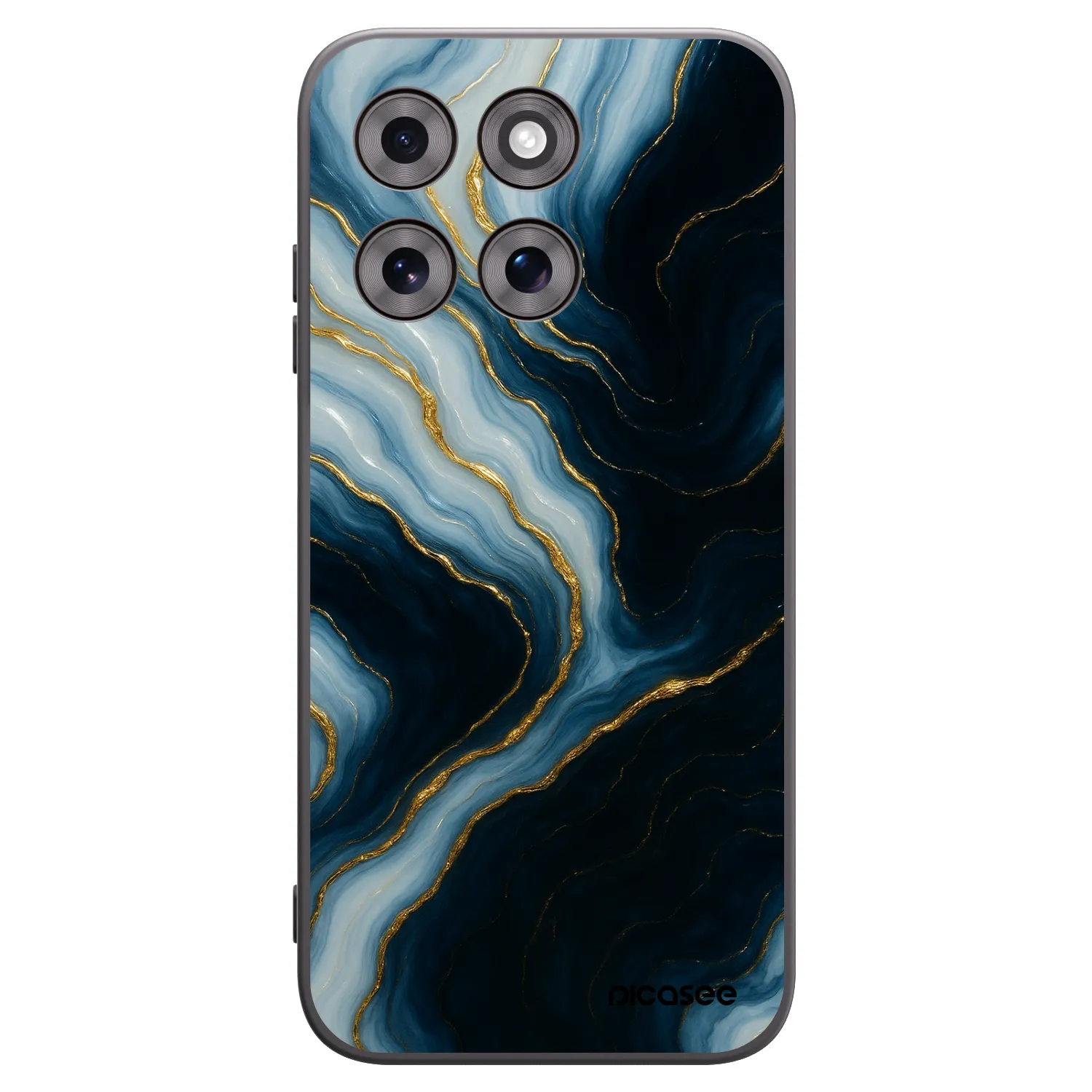 Picasee silikonowe czarne etui na Motorola Moto G77 - Luna