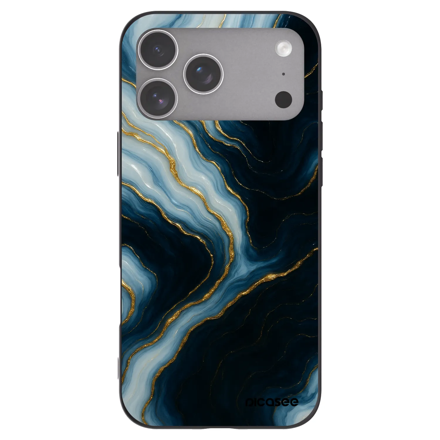 Picasee silikonowe czarne etui na Apple iPhone 18 Pro Max - Luna