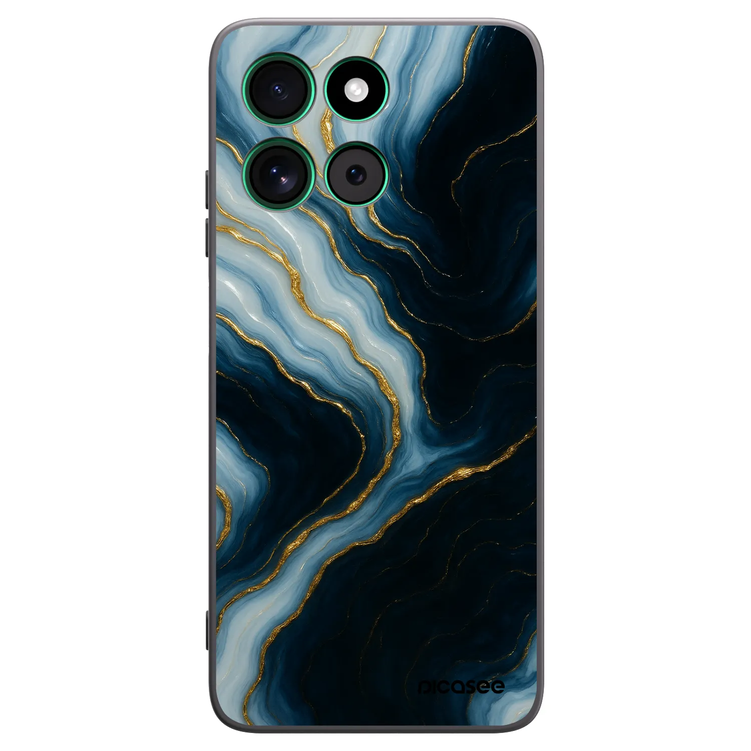 Picasee silikonowe czarne etui na Motorola Moto G57 Power - Luna