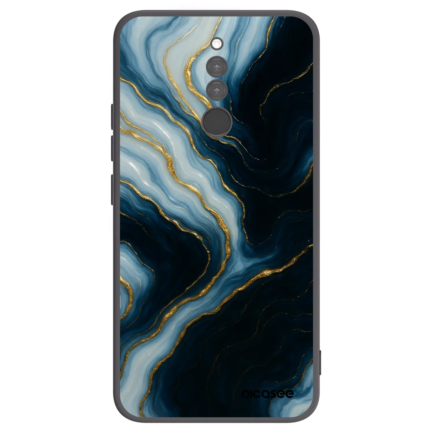 Picasee silikonowe czarne etui na Xiaomi Redmi 8 - Luna