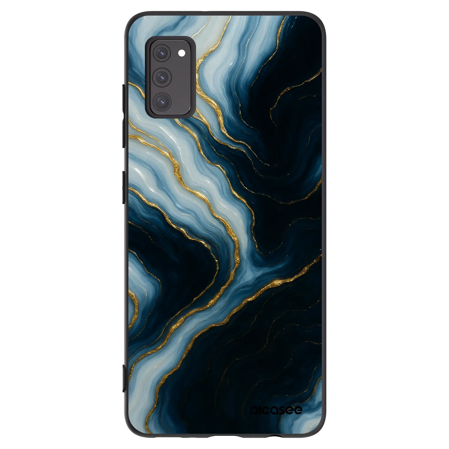 Picasee silikonowe czarne etui na Samsung Galaxy A41 A415F - Luna