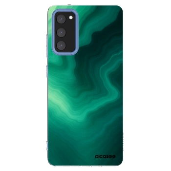 Picasee silikonowe przeźroczyste etui na Samsung Galaxy S20 FE - Malachite