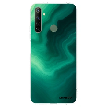 Picasee silikonowe przeźroczyste etui na Realme 6i - Malachite