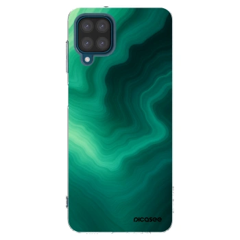 Picasee silikonowe przeźroczyste etui na Samsung Galaxy A12 A125F - Malachite