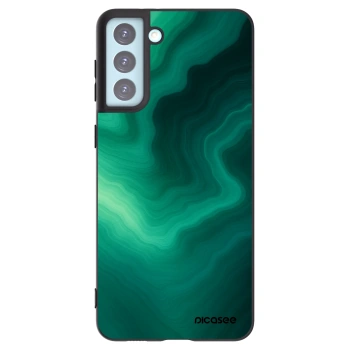 Picasee silikonowe czarne etui na Samsung Galaxy S21+ 5G G996F - Malachite