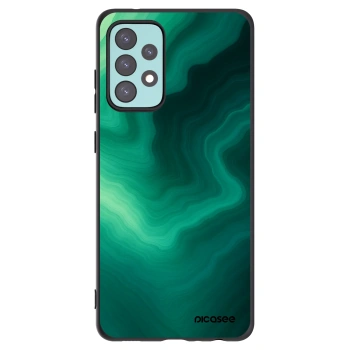 Picasee silikonowe czarne etui na Samsung Galaxy A72 A725F - Malachite