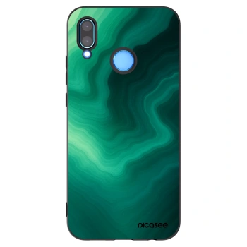 Picasee silikonowe czarne etui na Huawei P20 Lite - Malachite