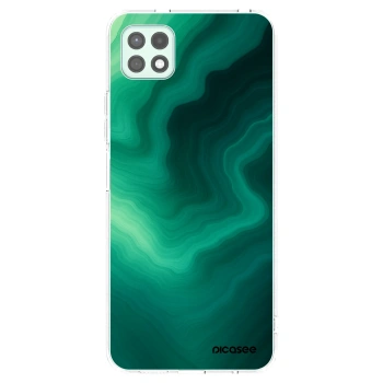 Picasee silikonowe przeźroczyste etui na Samsung Galaxy A22 A226B 5G - Malachite
