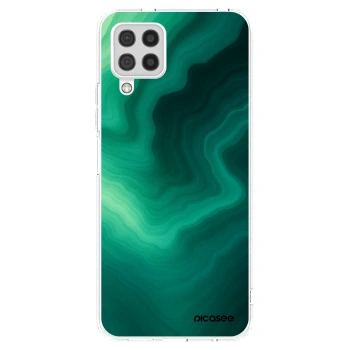 Picasee silikonowe przeźroczyste etui na Samsung Galaxy A22 A225F 4G - Malachite