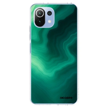 Picasee silikonowe przeźroczyste etui na Xiaomi 11 Lite 5G NE - Malachite