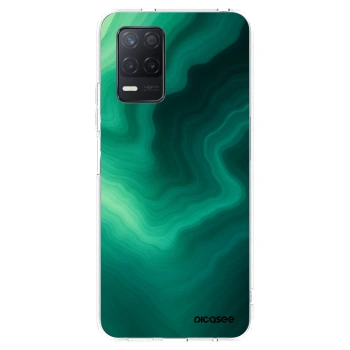 Picasee silikonowe przeźroczyste etui na Realme 8 5G - Malachite
