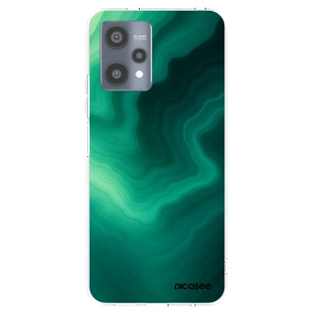Picasee silikonowe przeźroczyste etui na Realme 9 Pro 5G - Malachite