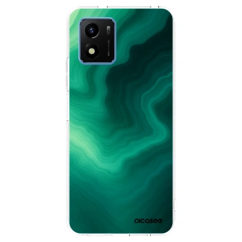 Picasee silikonowe przeźroczyste etui na Vivo Y01 - Malachite