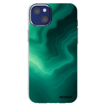 Picasee silikonowe przeźroczyste etui na Apple iPhone 14 Plus - Malachite
