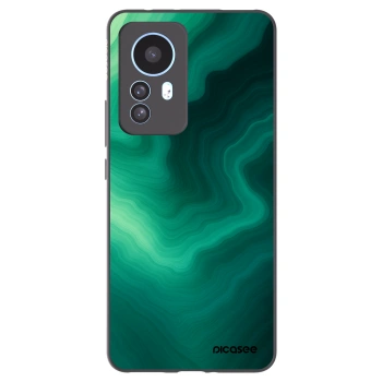 Picasee silikonowe czarne etui na Xiaomi 12T Pro - Malachite