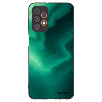 Picasee silikonowe czarne etui na Samsung Galaxy A23 A236B 5G - Malachite
