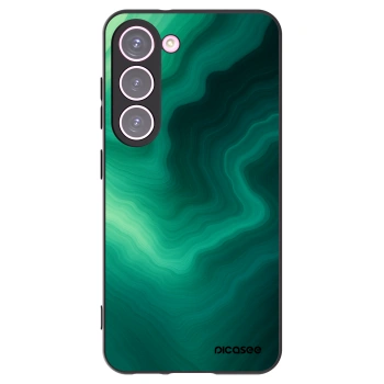 Picasee silikonowe czarne etui na Samsung Galaxy S23 5G - Malachite