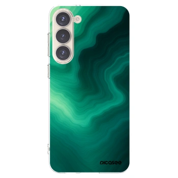 Picasee silikonowe przeźroczyste etui na Samsung Galaxy S23+ 5G - Malachite