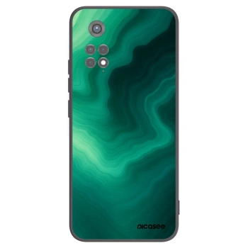 Picasee silikonowe czarne etui na Xiaomi Redmi Note 11S 5G - Malachite