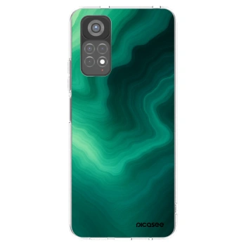 Picasee silikonowe przeźroczyste etui na Xiaomi Redmi Note 11S 5G - Malachite