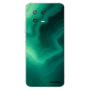 Picasee silikonowe przeźroczyste etui na Xiaomi 13 Pro - Malachite