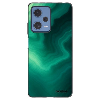 Picasee silikonowe czarne etui na Xiaomi Redmi Note 12 Pro 5G - Malachite