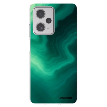 Picasee silikonowe przeźroczyste etui na Xiaomi Redmi Note 12 Pro+ 5G - Malachite