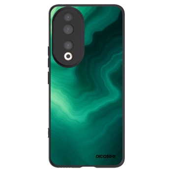 Picasee silikonowe czarne etui na Honor 90 5G - Malachite