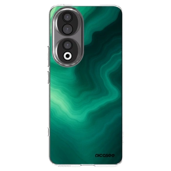 Picasee silikonowe przeźroczyste etui na Honor 90 5G - Malachite