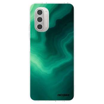 Picasee silikonowe przeźroczyste etui na Motorola Moto G51 - Malachite