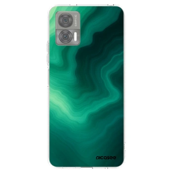 Picasee silikonowe przeźroczyste etui na Motorola Edge 30 Neo - Malachite