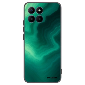 Picasee silikonowe czarne etui na Honor 70 Lite - Malachite