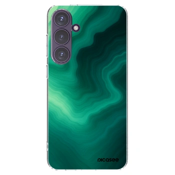 Picasee silikonowe przeźroczyste etui na Samsung Galaxy S24+ S926B 5G - Malachite