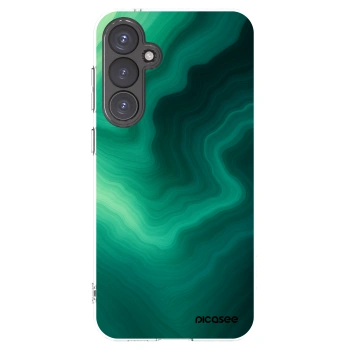 Picasee silikonowe przeźroczyste etui na Samsung Galaxy S23 FE S711B - Malachite