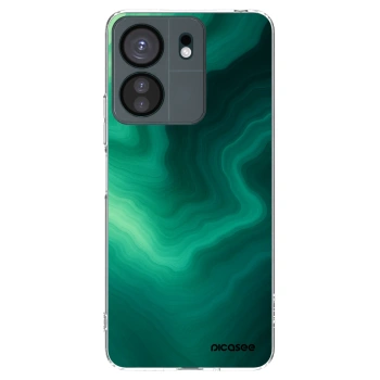 Picasee silikonowe przeźroczyste etui na Xiaomi Redmi 13C 4G - Malachite