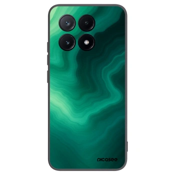 Picasee silikonowe czarne etui na Xiaomi Poco X6 Pro - Malachite
