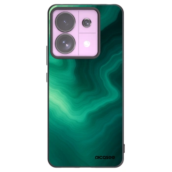 Picasee silikonowe czarne etui na Xiaomi Redmi Note 13 Pro 5G - Malachite