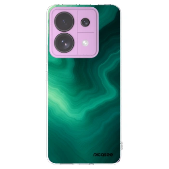 Picasee silikonowe przeźroczyste etui na Xiaomi Redmi Note 13 Pro 5G - Malachite
