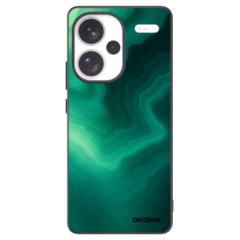 Picasee silikonowe czarne etui na Xiaomi Redmi Note 13 Pro+ 5G - Malachite