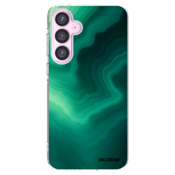 Picasee silikonowe przeźroczyste etui na Samsung Galaxy A55 5G A556B - Malachite